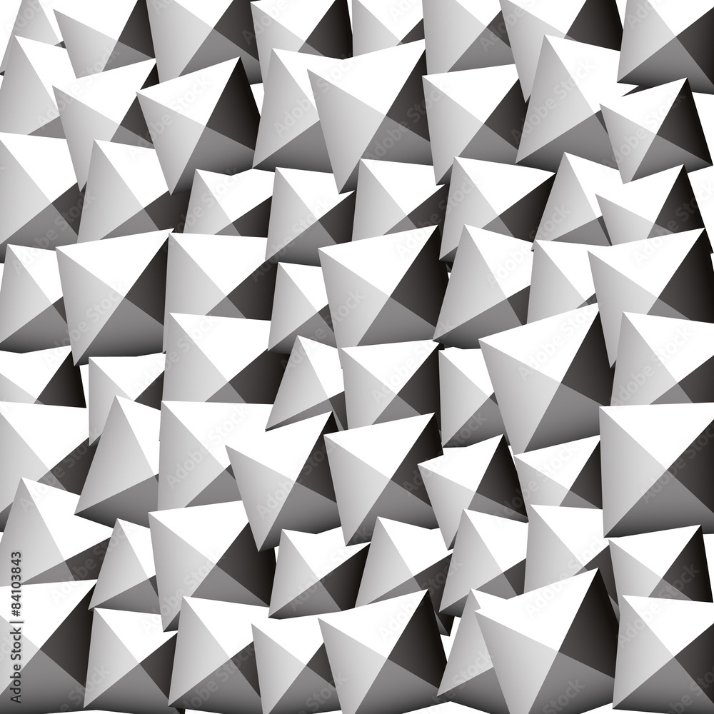 Poster pattern with random rotated beveled squares. editable vector.