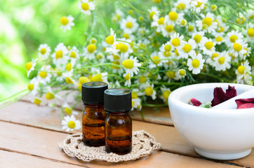 Obraz na płótnie Canvas essential oils for aromatherapy treatment 