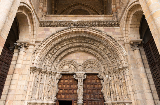 Entrance to the Basilica of San Vicente in Avila
