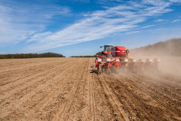 Obraz premium Spring field works