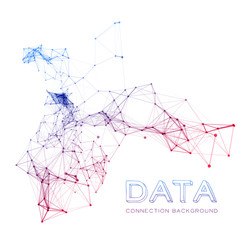 Abstract network connection background