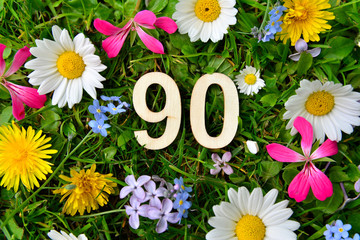 90 Geburtstag Zahlen