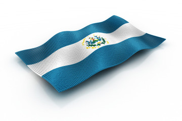 Fototapeta na wymiar Flag Of El Salvador