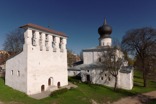 Church of the Assumption at the Ferry was built in 1521 in Pskov