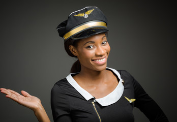 Model isolated hand gesture presenting