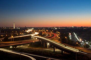 Fototapeta na wymiar Washington D.C. at Sunrise