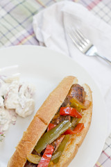 Sausage Onion Peppers Bun