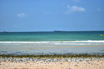 Blue sea for background at Sichang Island
