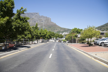 Fototapeta na wymiar Straße in Kapstadt