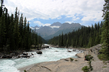 Mistaya Canyon, icefields parkway, Canada