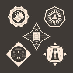 Obraz premium Logotype set for construction industry. Design elements