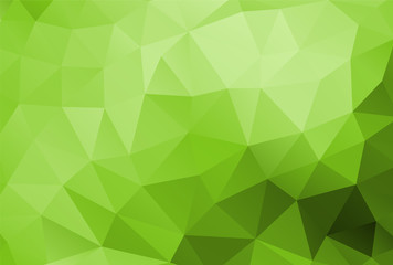 Fototapeta na wymiar polygon background green