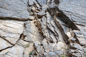 Shale rock outdoors as background