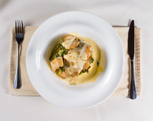 Prepared Dish Served at Place Setting