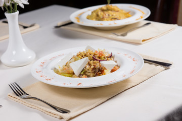 Prepared Dishes on Restaurant Table