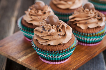 Delicious chocolate cupcakes