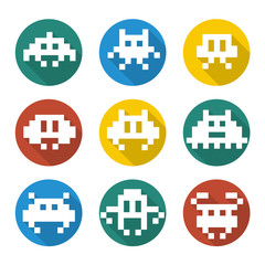 Obraz premium Videogames Icons