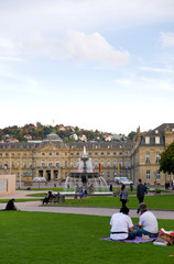 Obraz premium Neues Schloss - Stuttgart 