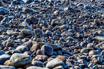 Stones on the beach coast