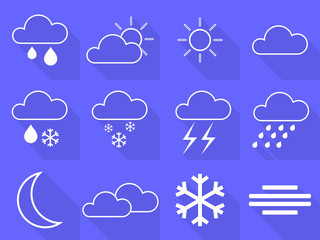 Obraz premium weather icons