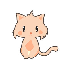 Illustration of cute cartoon cat