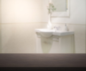 Naklejka na ściany i meble Table Top And Blur Interior Background