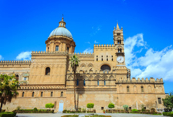 Fototapeta na wymiar The Cathedral of Palermo, Sicily, Italy.