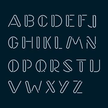 Handmade latin, english alphabet, font.