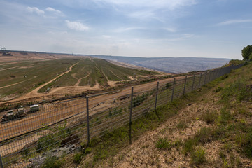 Naklejka premium brown coal open cast mining hambach germany