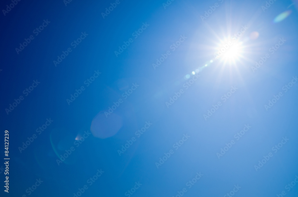 Wall mural sun