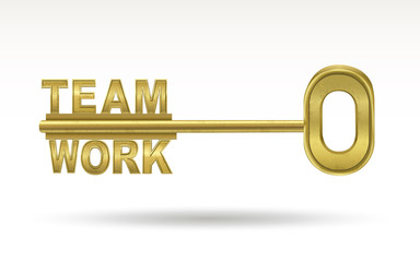 team work - golden key