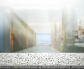 Table Top And Blur Office Background