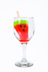 Watermelon flavored popsicle sticks