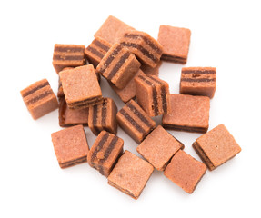 sweet hawthorn blocks on a white background