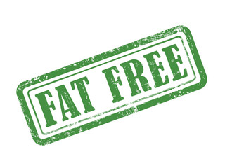 stamp fat free in green