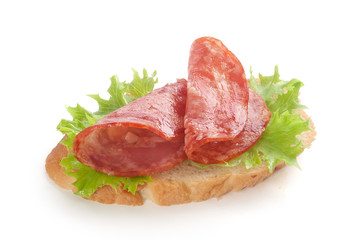 Sandwich with sausage