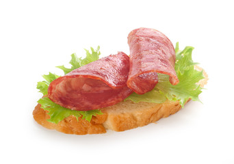 Sandwich with sausage