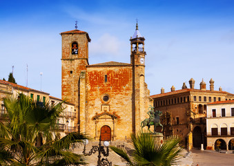 Fototapeta premium Plaza Mayor at Trujillo, Caceres
