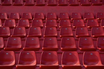 stadium red chairs