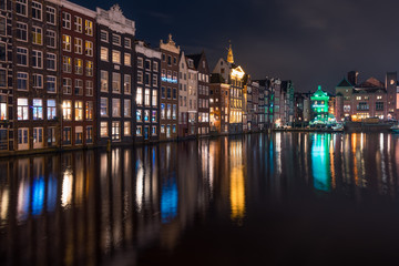 Obraz premium Amsterdam by night