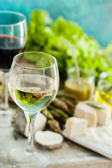 Assorted Cheese Plate with vegetables