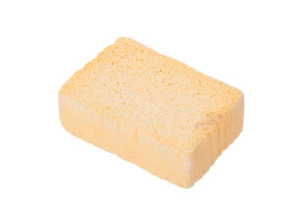 Simple sponge isolated on white