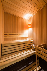 Fototapeta na wymiar Sauna interior