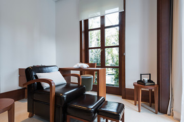 Relaxation chairs at modern SPA