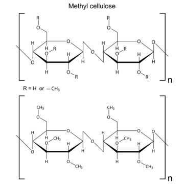 Chemical formula of methyl cellulose polymer