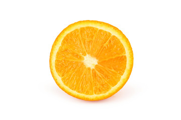 Ripe orange isolated on white