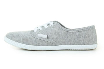 Grey shoes isolated on white