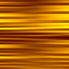 Gold waves background. Metal plate with reflected light.