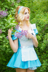 Portrait of a beautiful young blonde