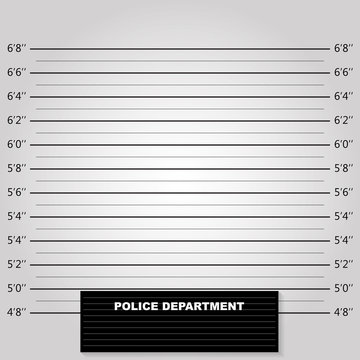 Police lineup or mugshot background vector